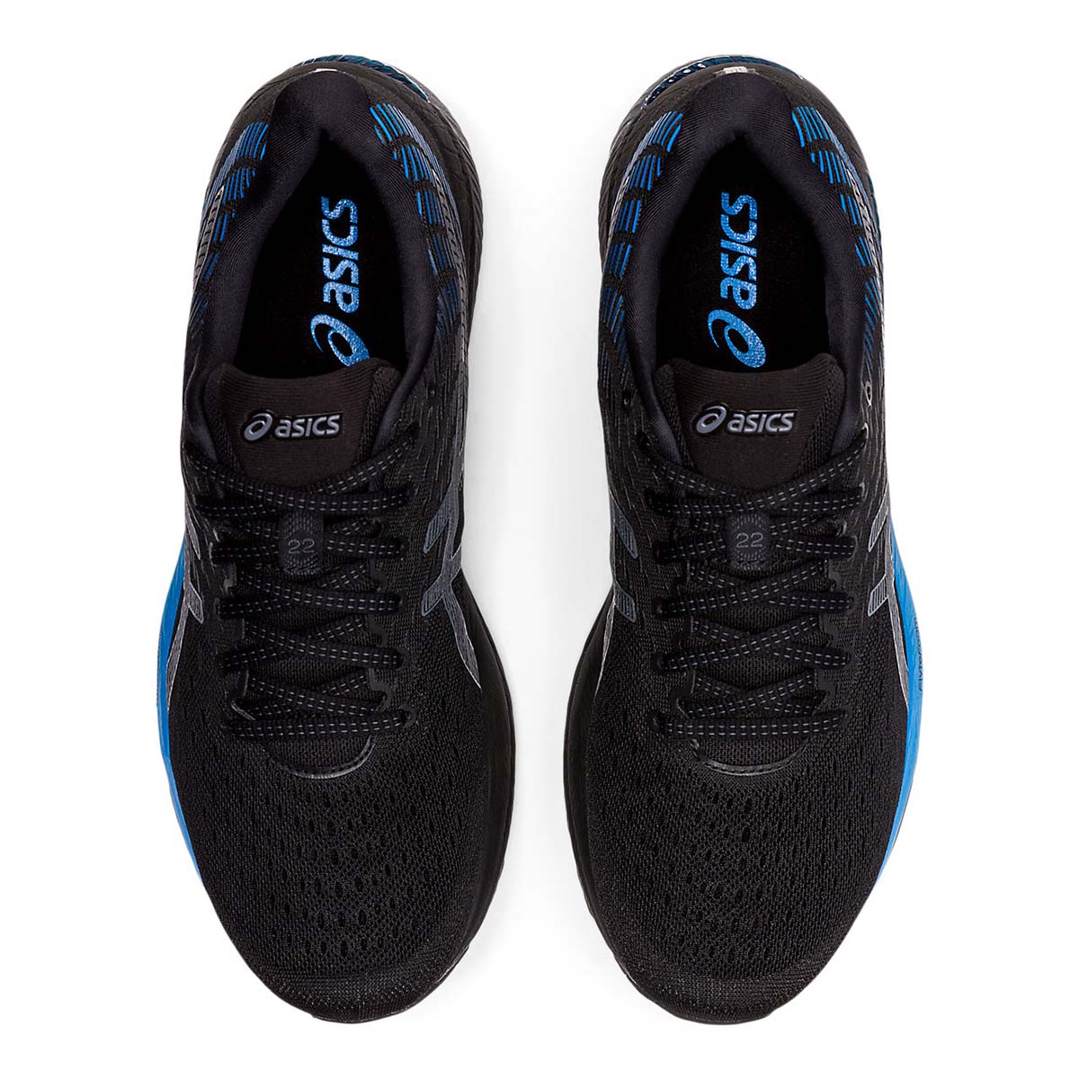Asics Cumulus 22 - Black - Directoire Blue - Image 3