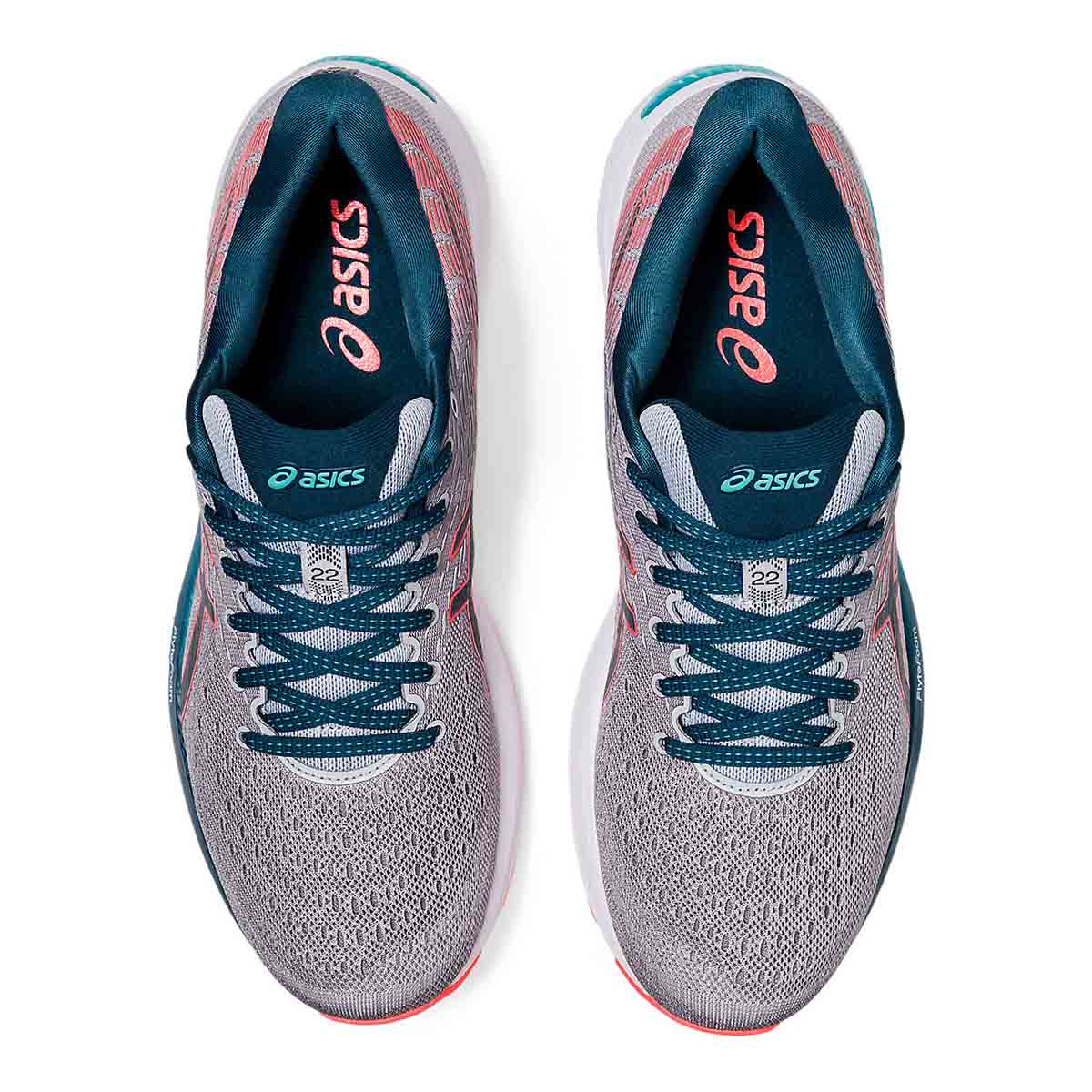 Asics Cumulus 22 - Piedmont Grey - Magnetic Blue - Image 3
