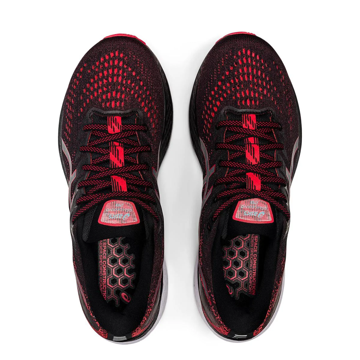Asics Gel Kayano 28 - Black - Electric Red - Image 3