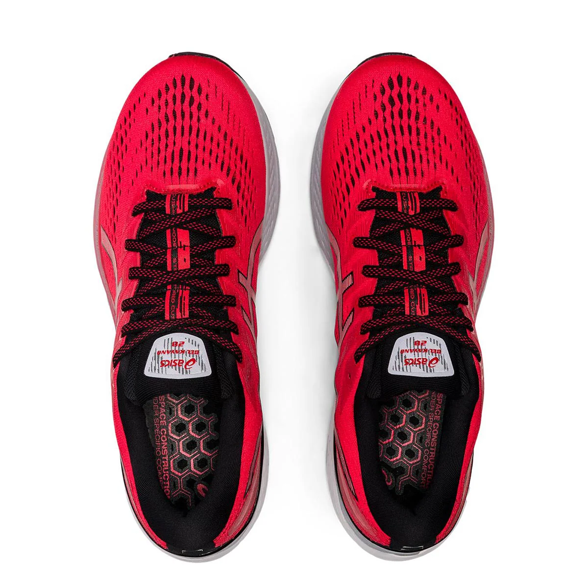 Asics Gel Kayano 28 - Electric Red - Black - Image 3