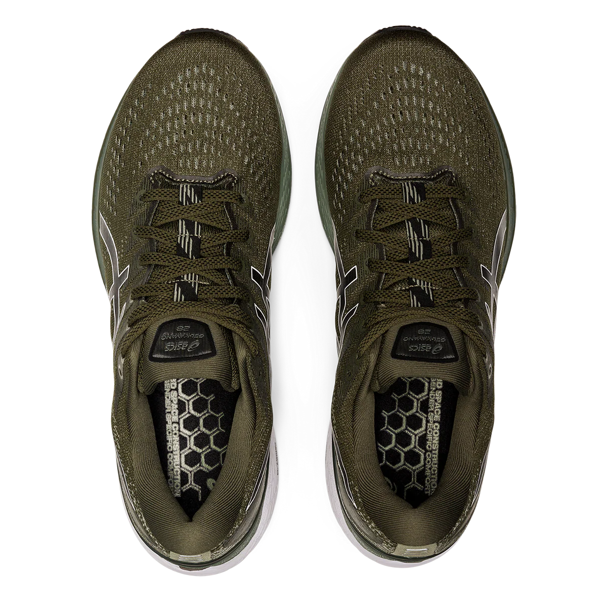 Asics Gel Kayano 28 - Olive Canvas - Black - Image 3