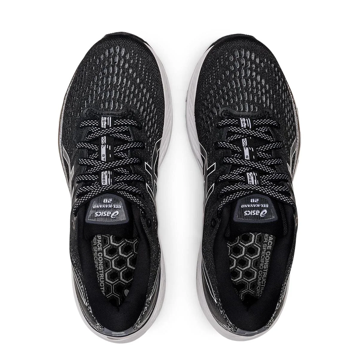 Asics Gel Kayano 28 - Black - White - Image 3