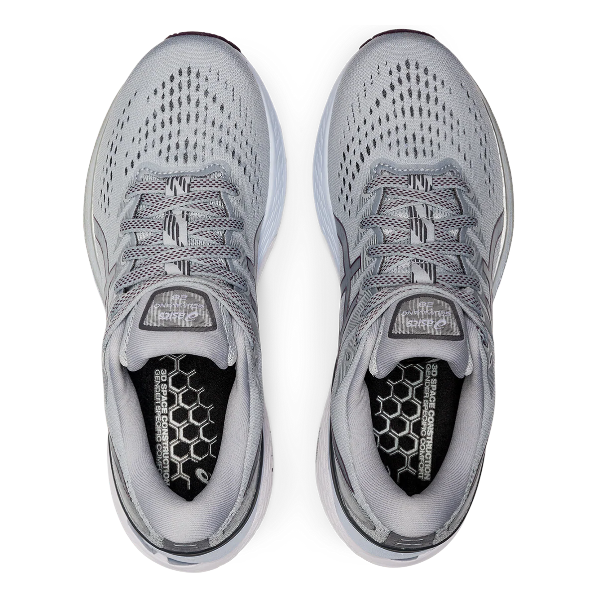 Asics Gel Kayano 28 - Piedmont Grey - Deep Plum - Image 3