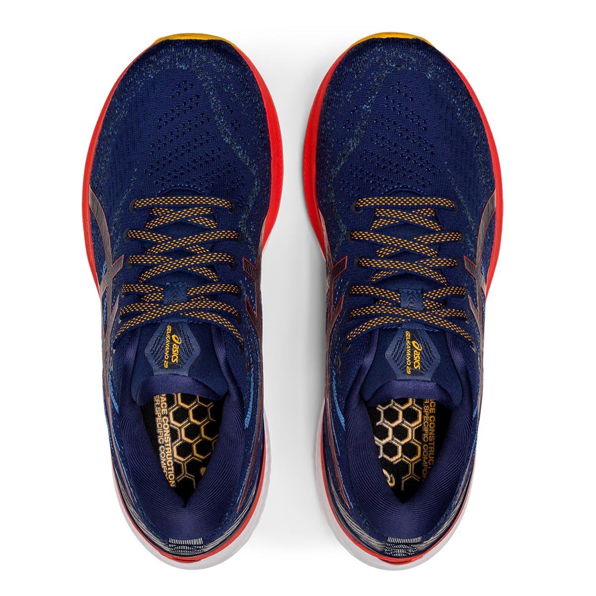 Asics Gel Kayano 29 - Deep Ocean - Cherry Tomato - Image 3