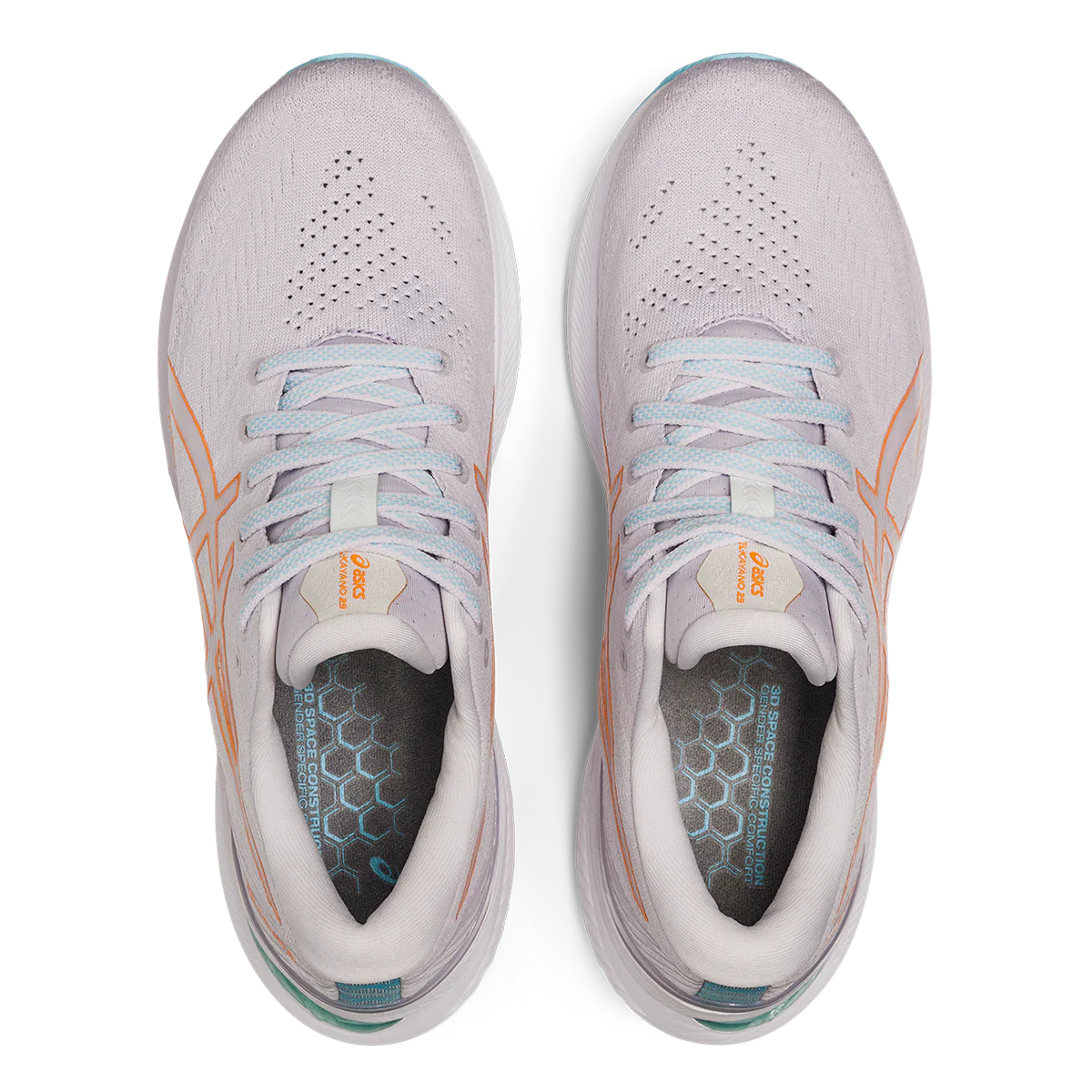 Asics Gel Kayano 29 - Lilac Hint - Bengal Orange - Image 3