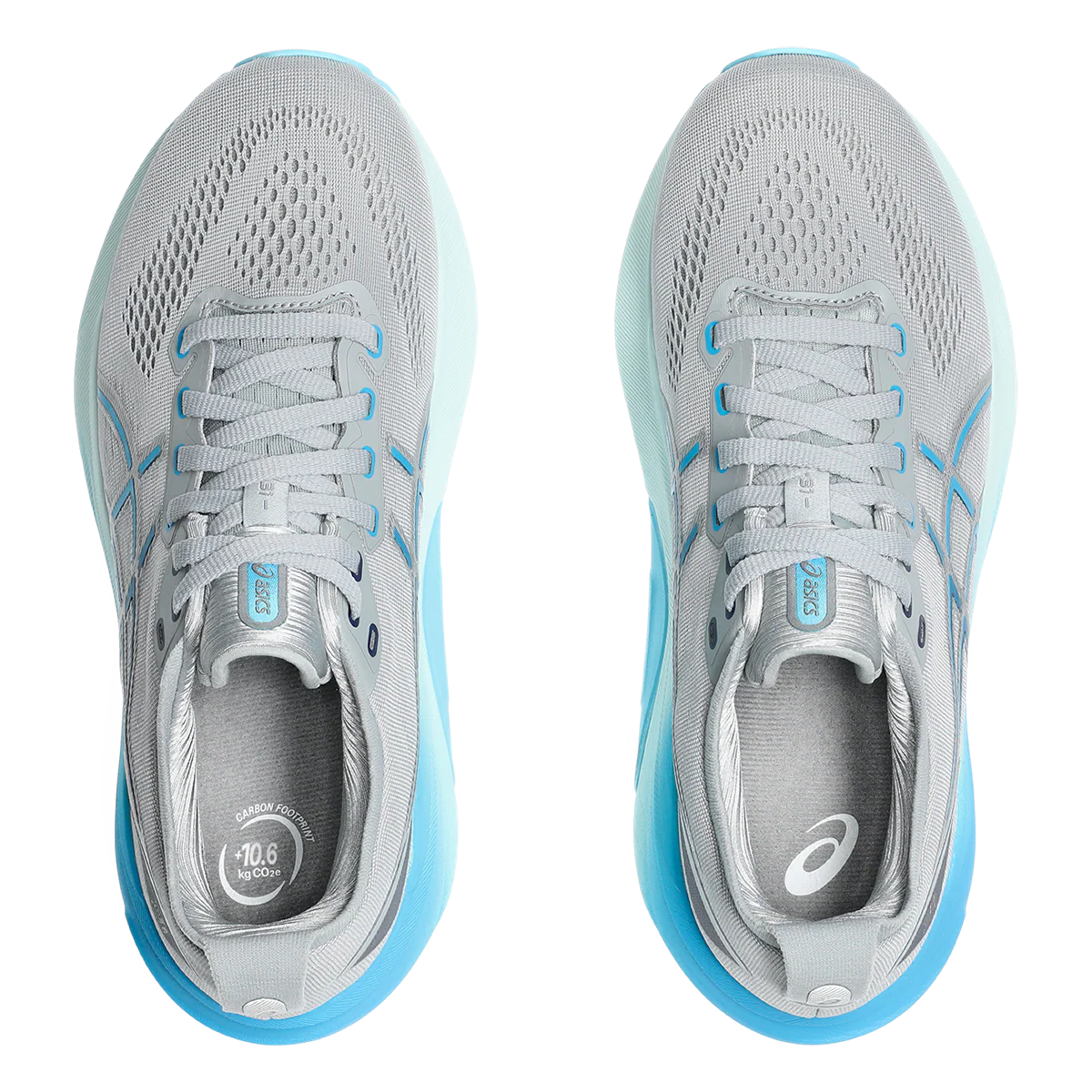 Asics Gel Kayano 31 - Piedmont Grey - Digital Aqua - Image 3