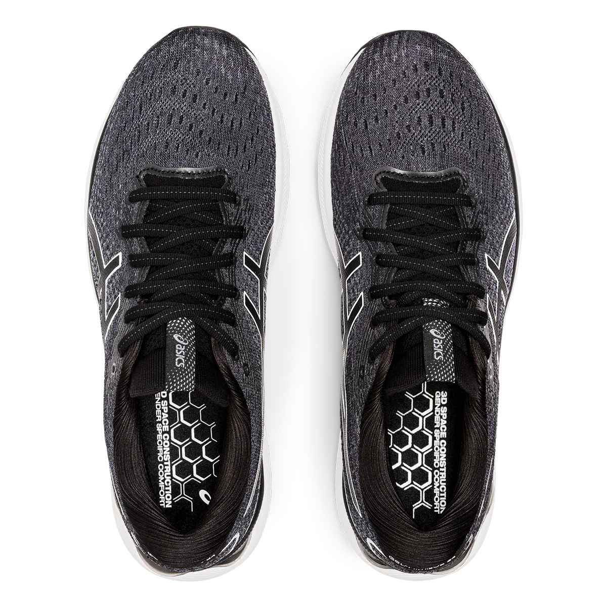 Asics Gel Nimbus 24 - Black - White - Image 3