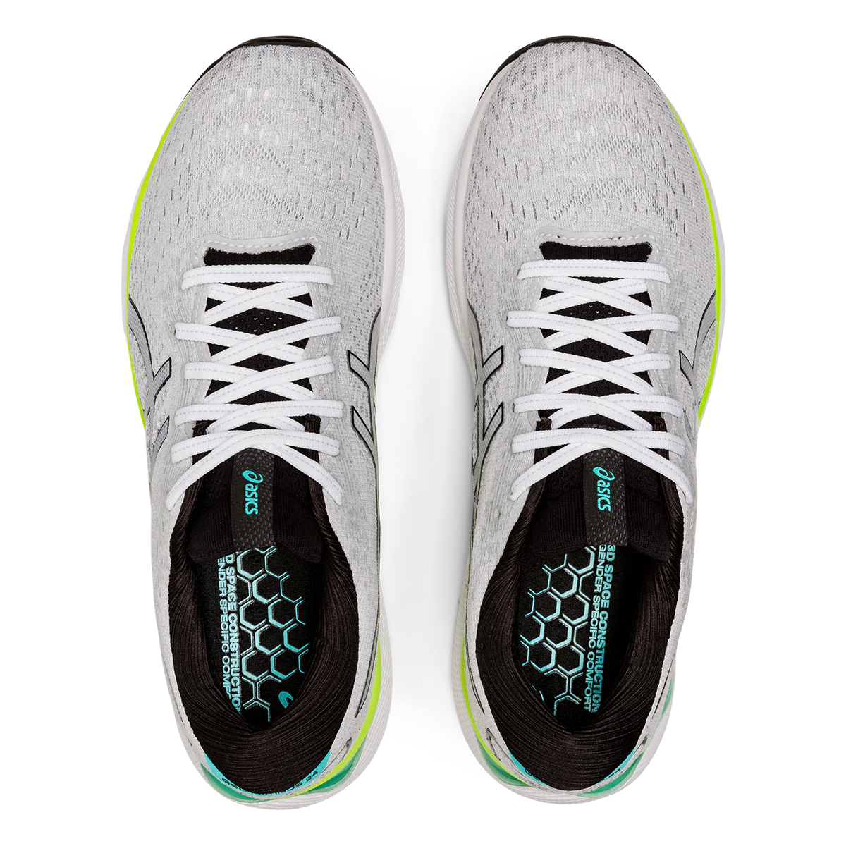 Asics Gel Nimbus 24 - White - Black - Image 3
