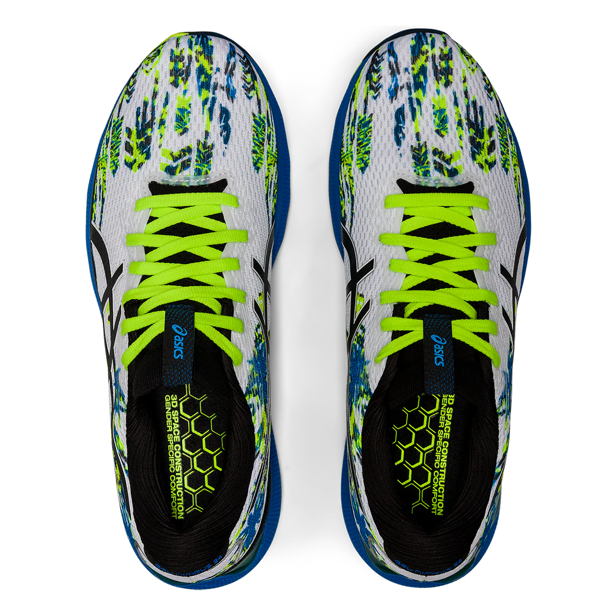 Asics Gel Nimbus 24 - White - White - Black - Image 3