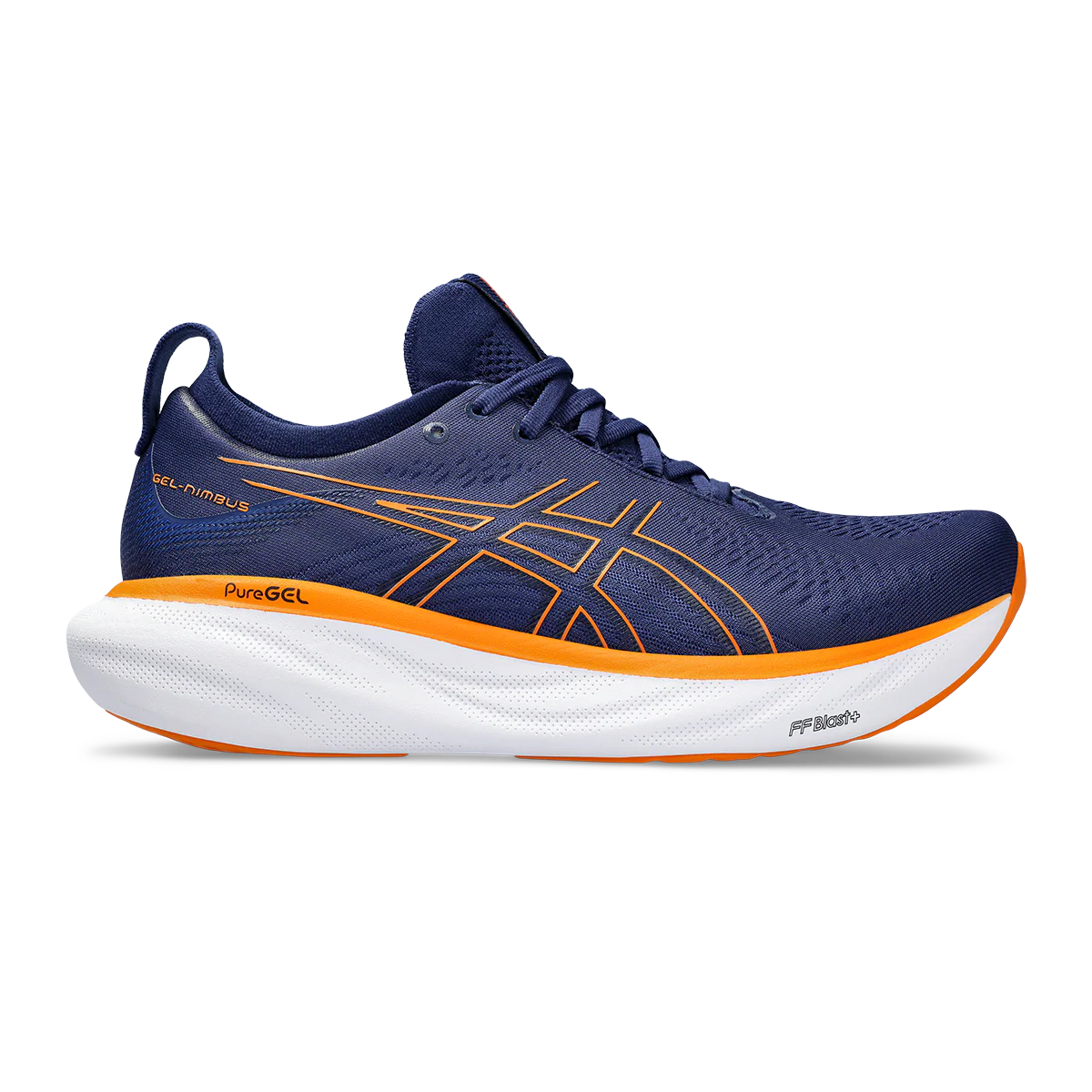 Asics Gel Nimbus 25 - Deep Ocean - Bright Orange