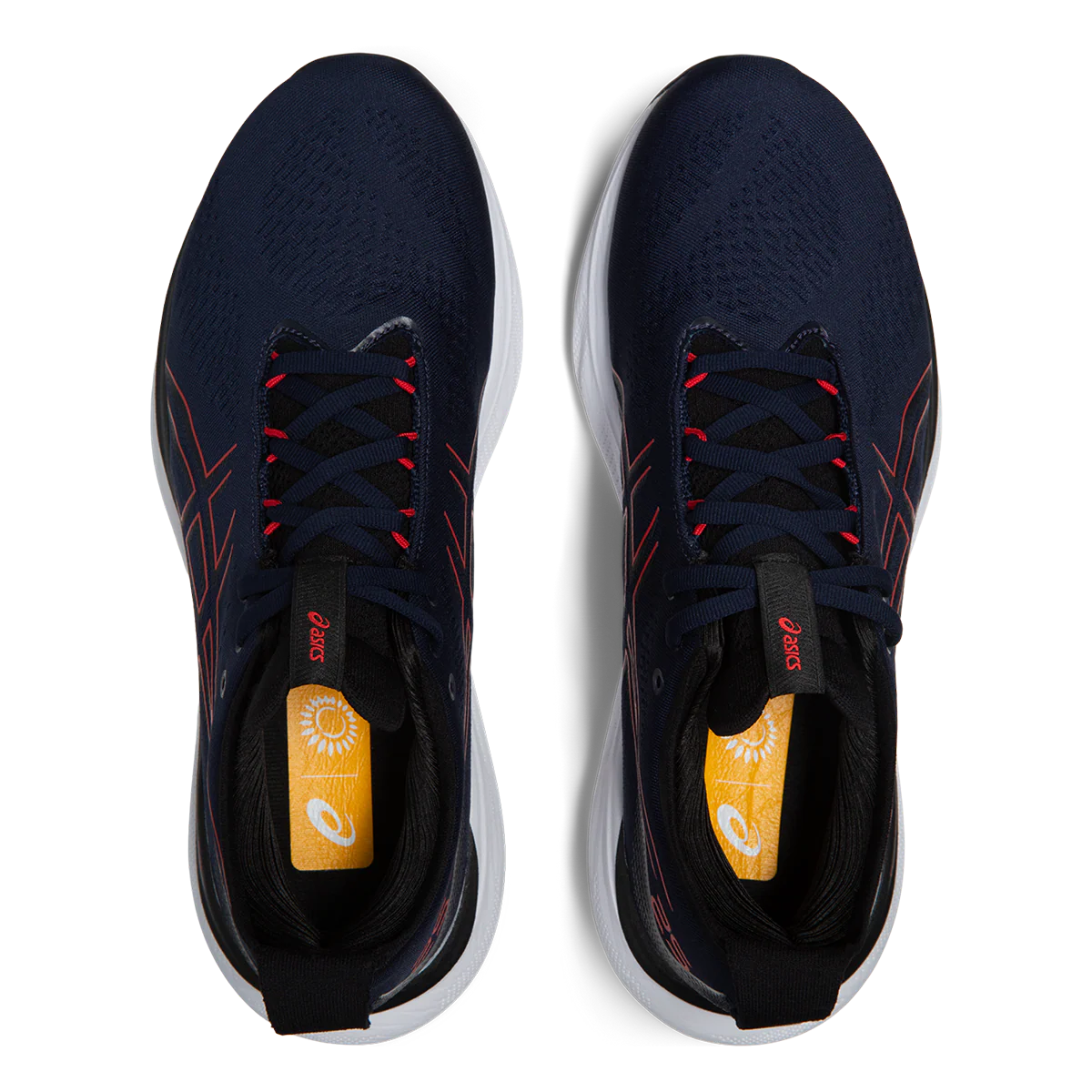 Asics Gel Nimbus 25 - Midnight - Electric Red - Image 3