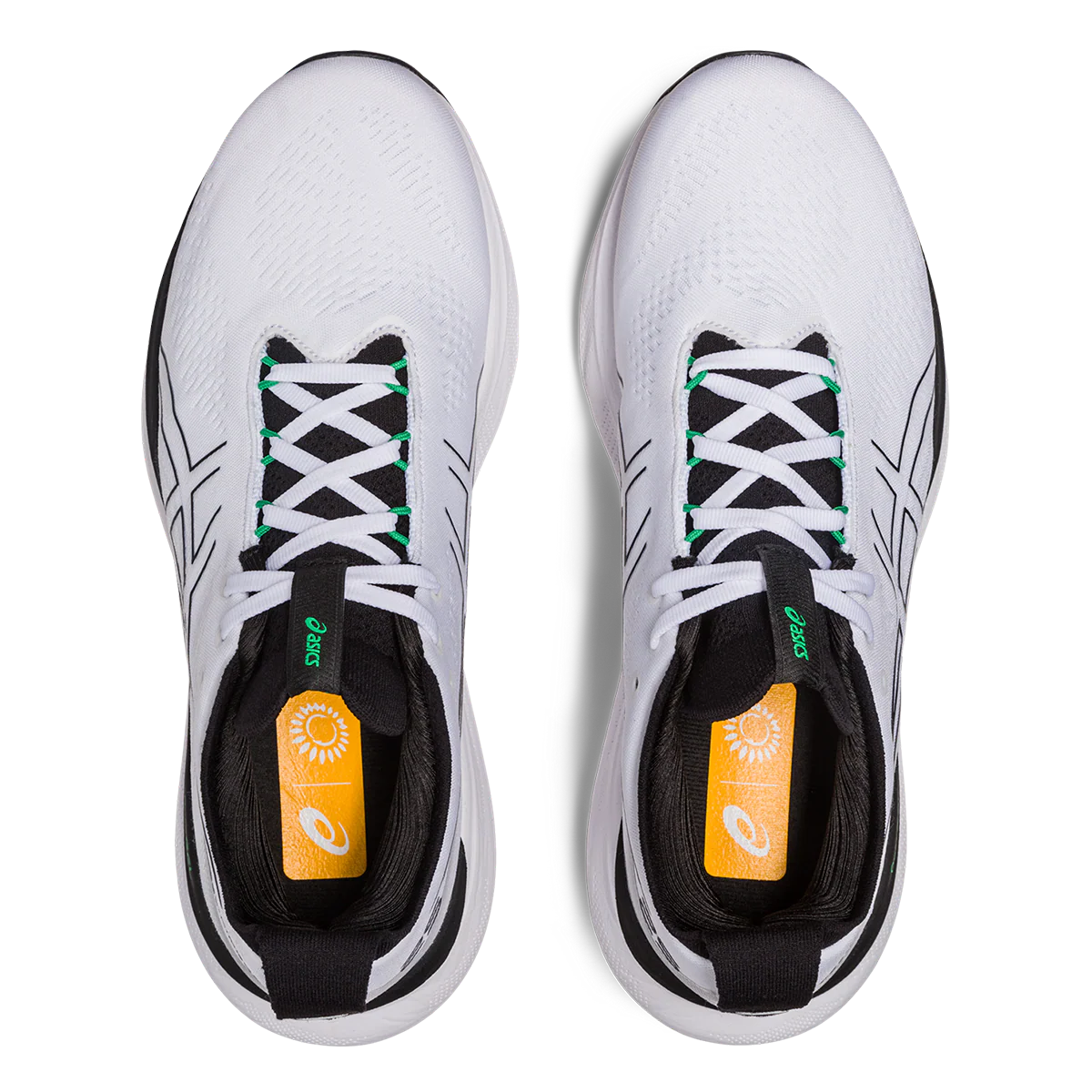 Asics Gel Nimbus 25 - White - Black - Image 3
