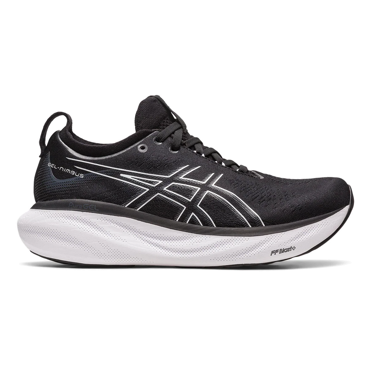 Asics Gel Nimbus 25 - Black - Pure Silver