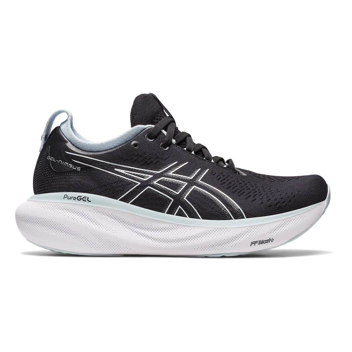Asics Gel Nimbus 25 - Black - Reborn Blue