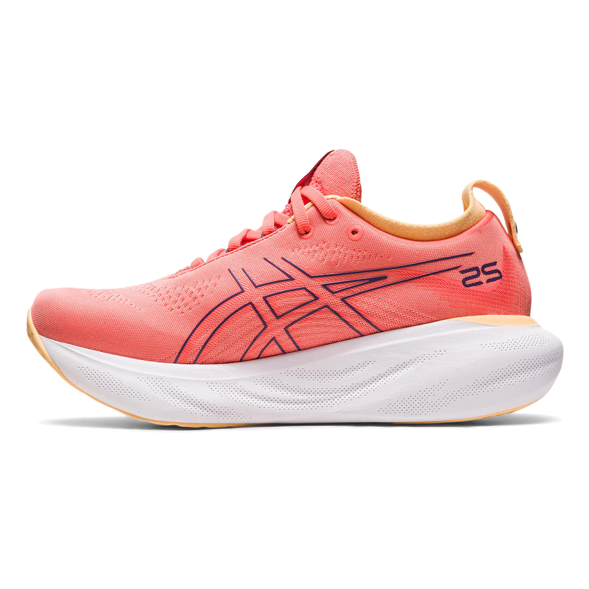 Asics Gel Nimbus 25 - Papaya - Dusty Purple - Image 2