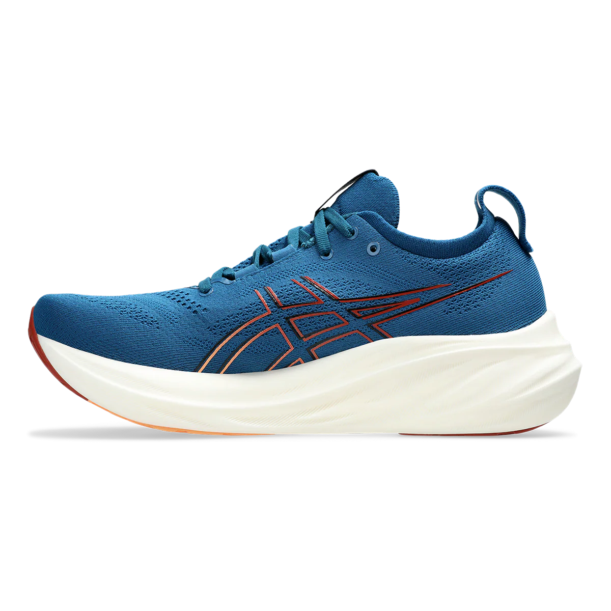 Asics Gel Nimbus 26 - Rich Navy - Faded Orange - Image 2