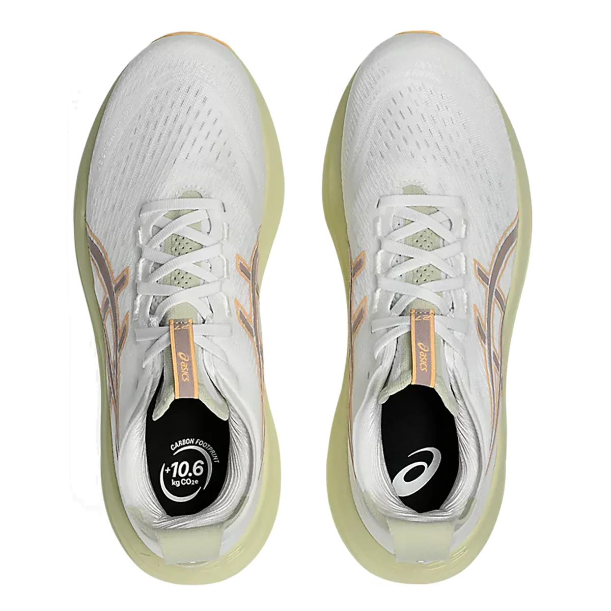 Asics Gel Nimbus 27 White - Fawn Mens - Image 3