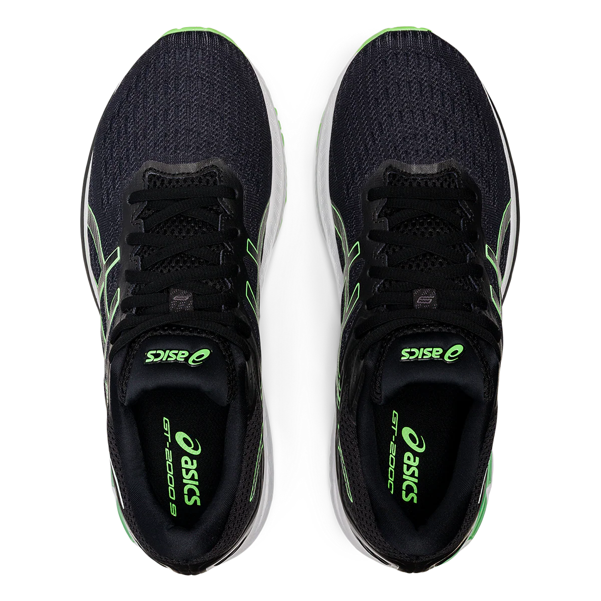 Asics GT 2000 9 - Black - Bright Lime - Image 3