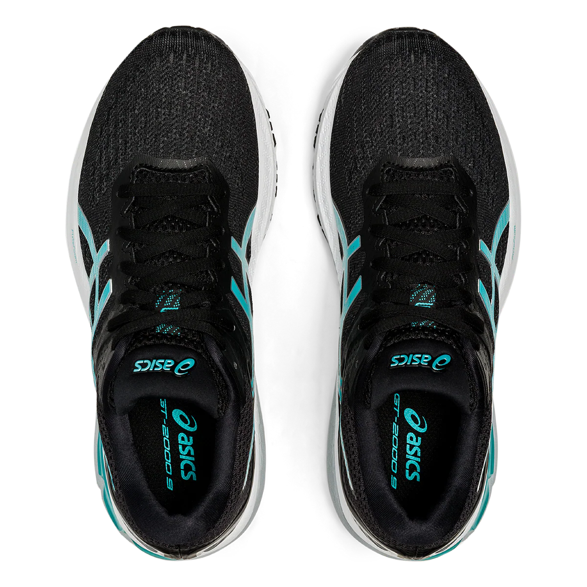 Asics GT 2000 9 - Black - Techno Cyan - Image 3