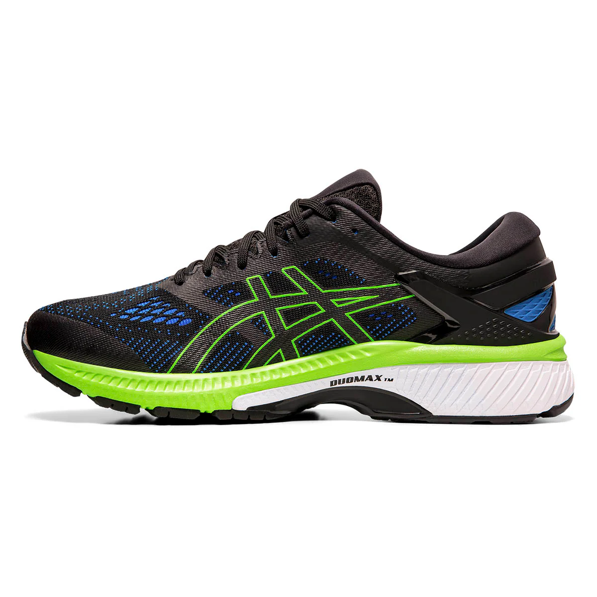 Asics Kayano 26 - Black - Electric Blue - Image 2