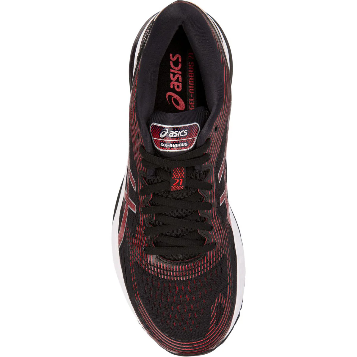 Asics Nimbus 21 - Black - Red - Image 3