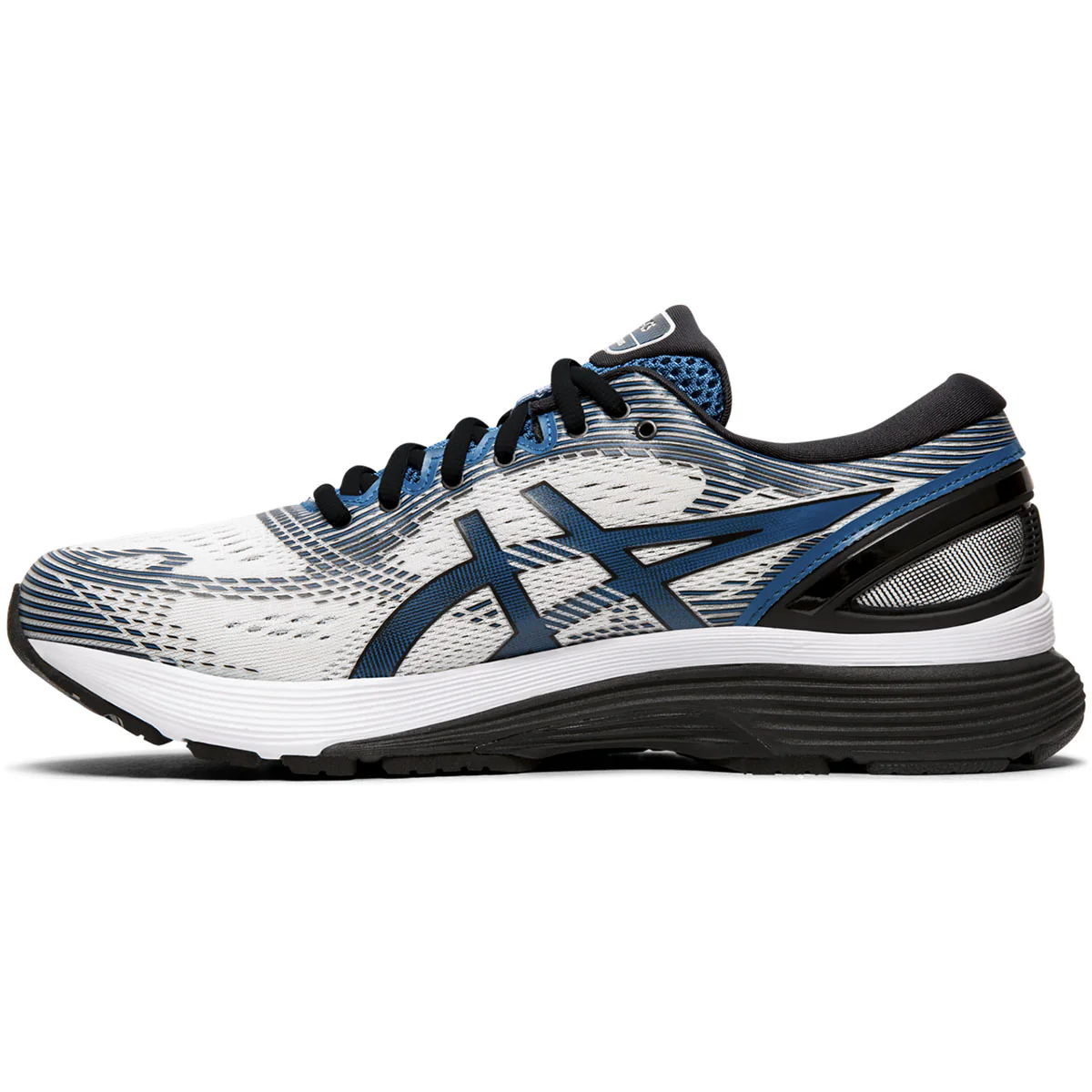 Asics Nimbus 21 - White - Deep Sapphire - Image 2