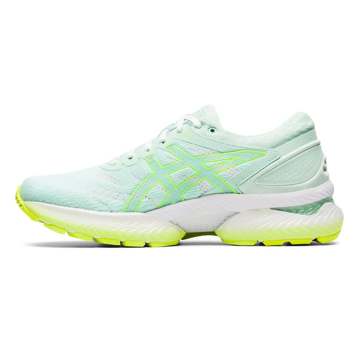 Asics Nimbus 22 - Mint Tint - Safety Yellow - Image 2