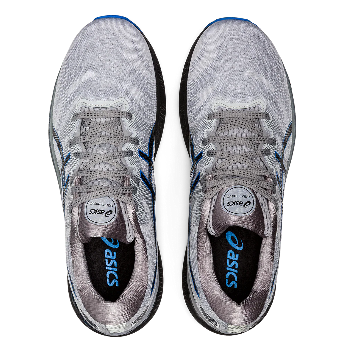 Asics Nimbus 23 - Piedmont Grey - Electric Blue - Image 3