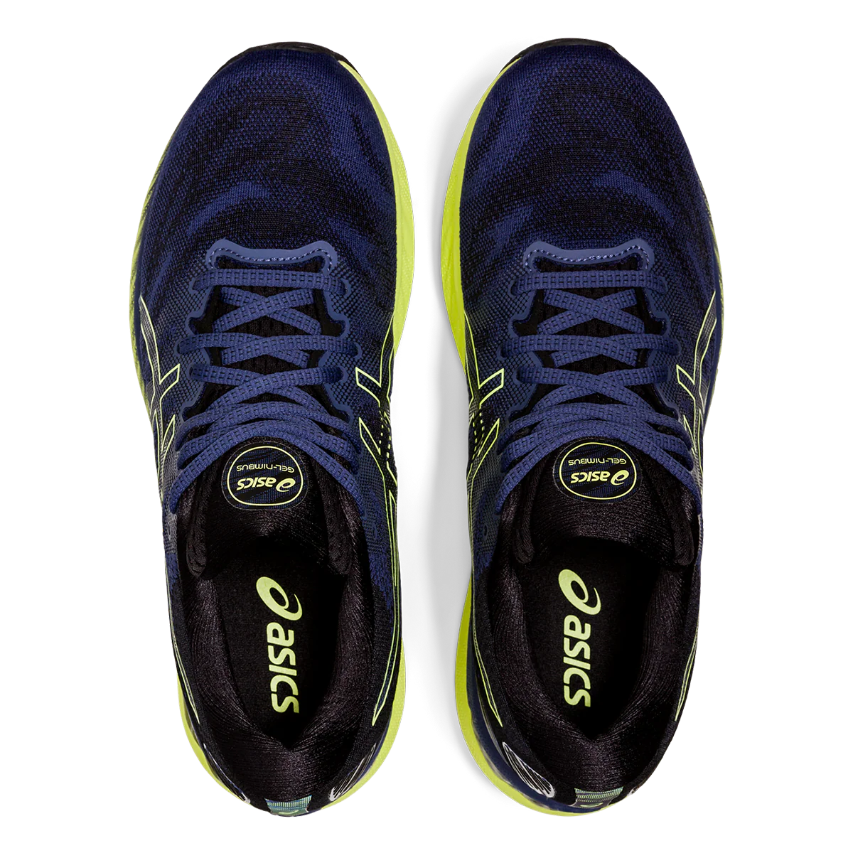 Asics Nimbus 23 - Thunder Blue - Glow Yellow - Image 4