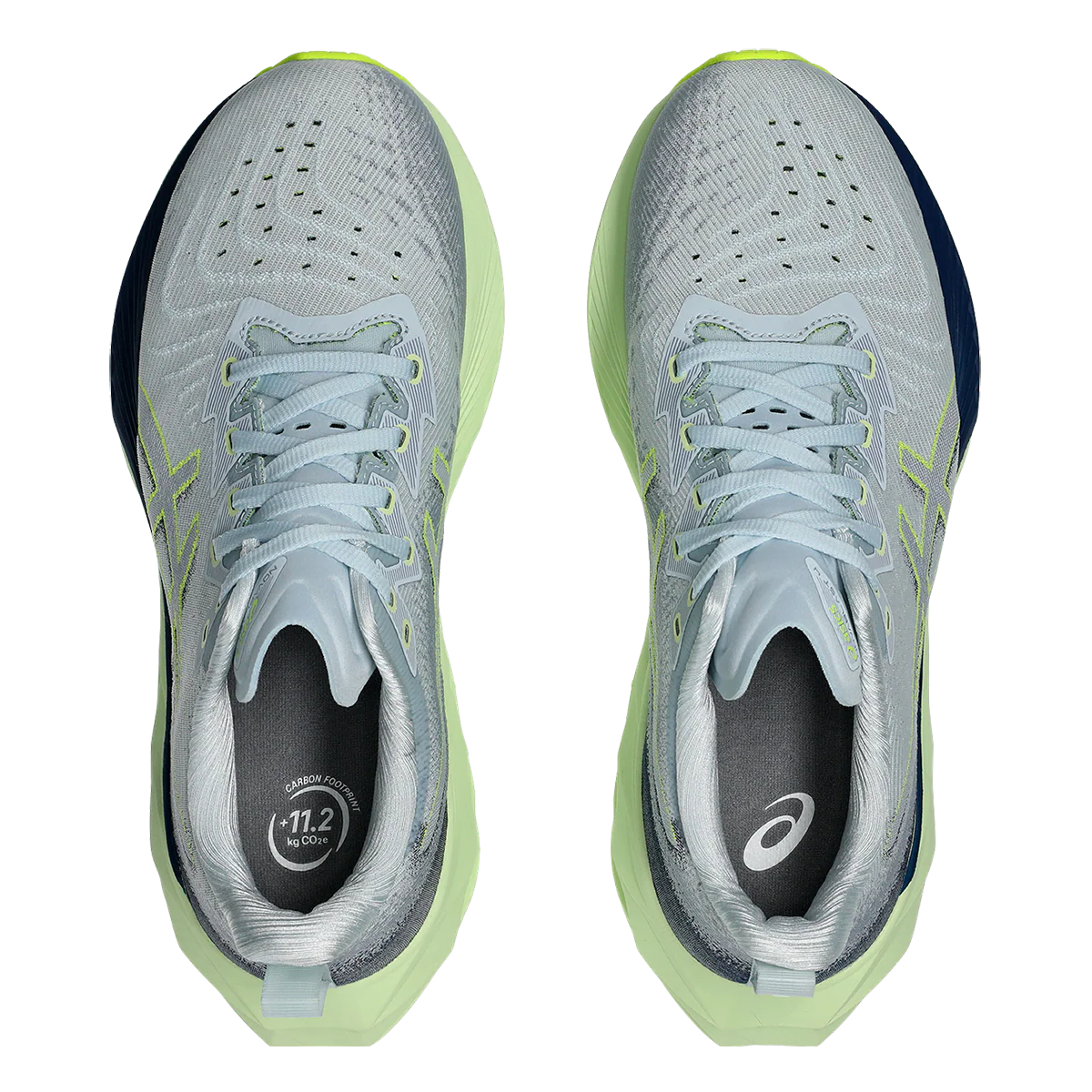 Asics Novablast 4 - Cool Grey - Blue Expanse - Image 3