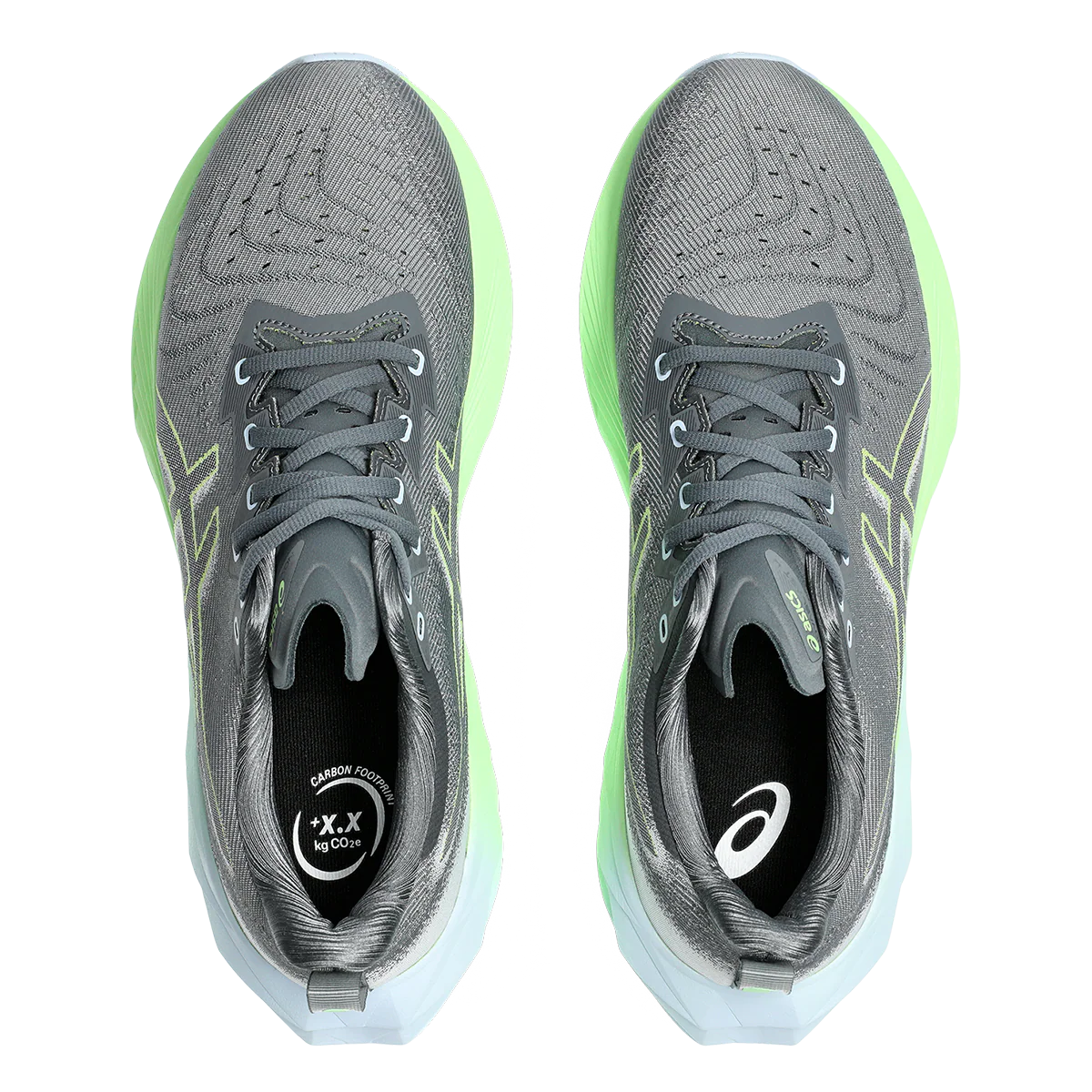 Asics Novablast 4 - Steel Grey - Electric Lime - Image 3