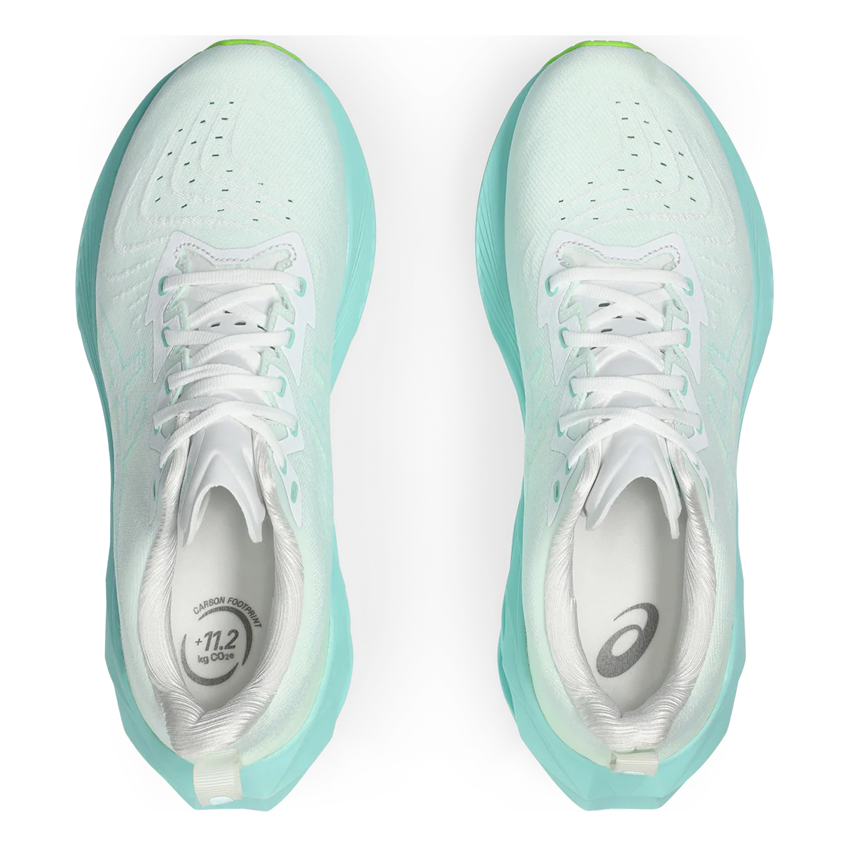 Asics Novablast 4 - White - Illuminate Mint - Image 3