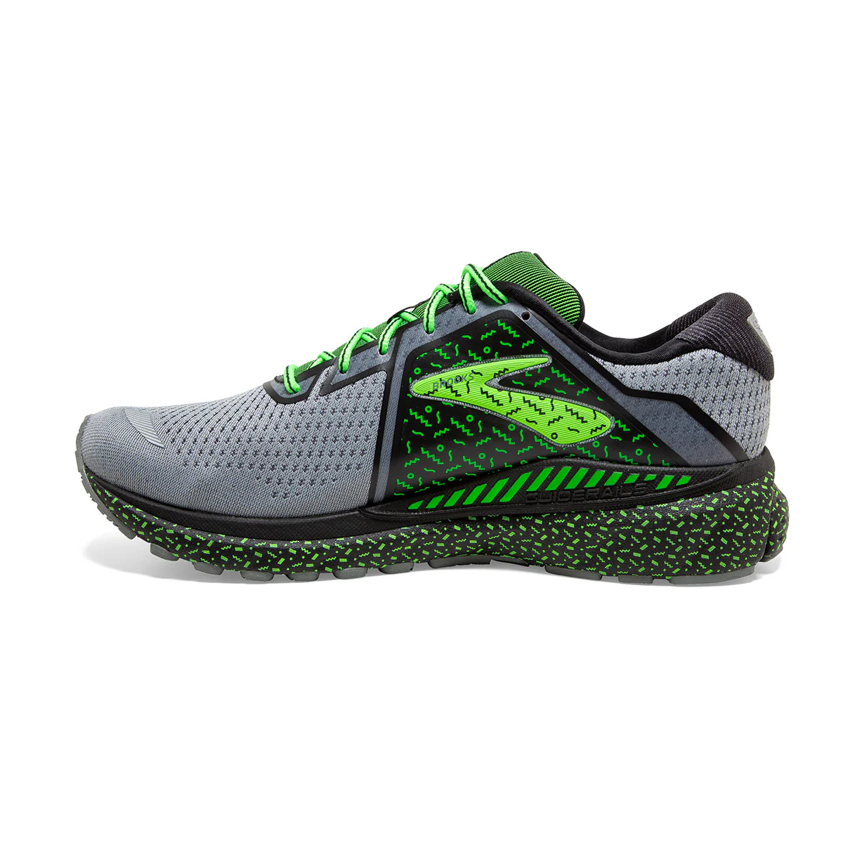 Brooks Adrenaline GTS 20 - Grey - Black - Green - Image 2