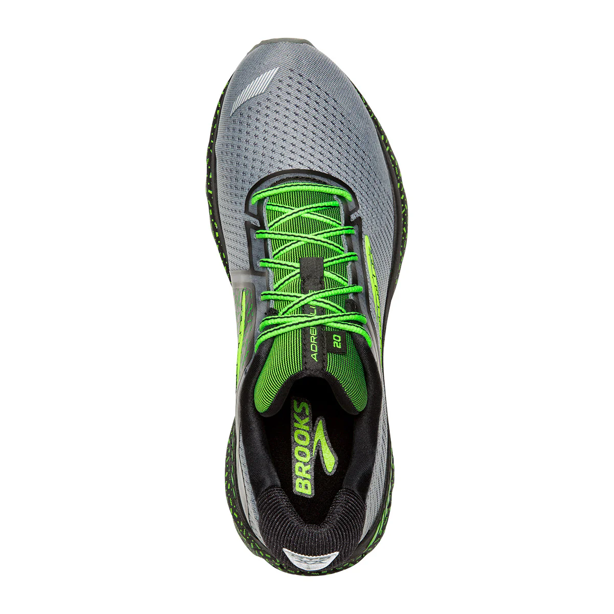Brooks Adrenaline GTS 20 - Grey - Black - Green - Image 3