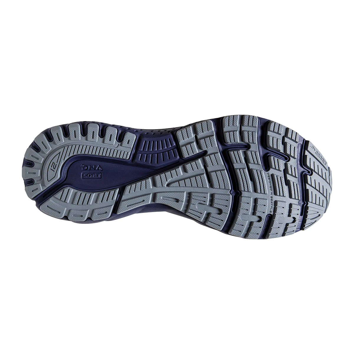 Brooks Adrenaline GTS 21 Grey - Tradewinds - Deep Cobalt - Image 4