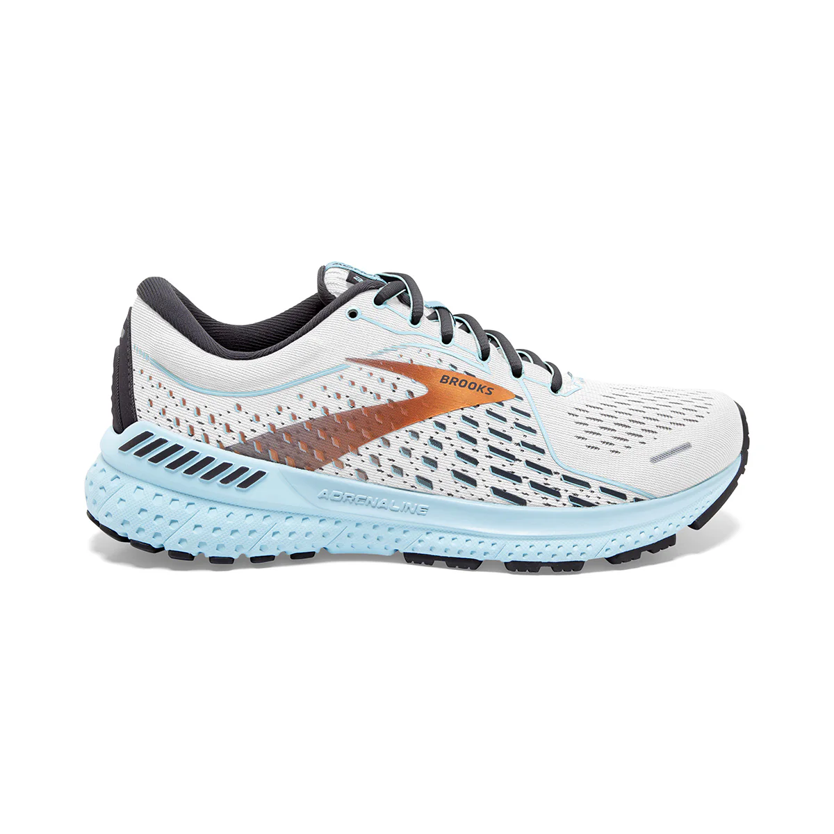 Brooks Adrenaline GTS 21 - White - Alloy - Light Blue