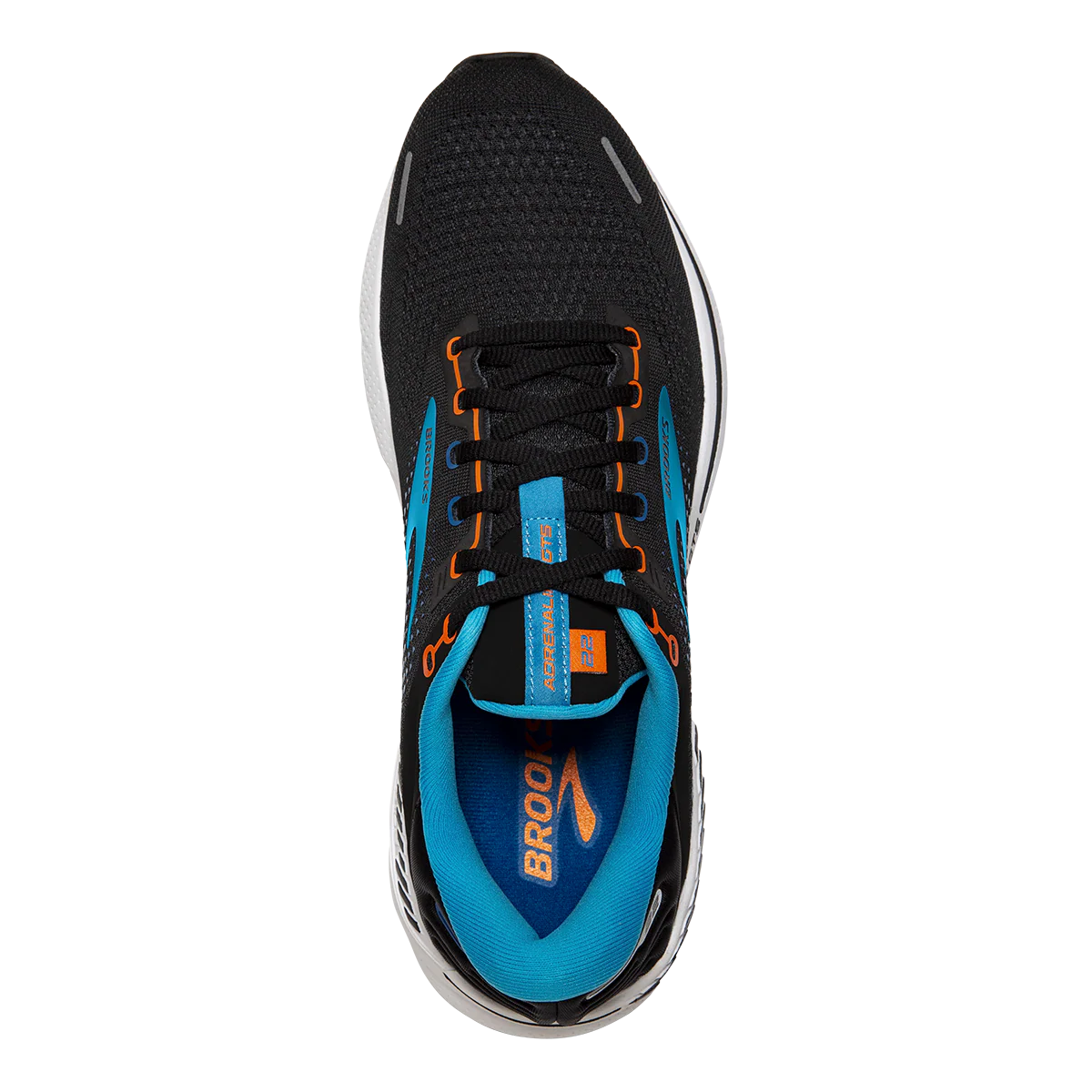 Brooks Adrenaline GTS 22 - Black - Blue - Orange - Image 3