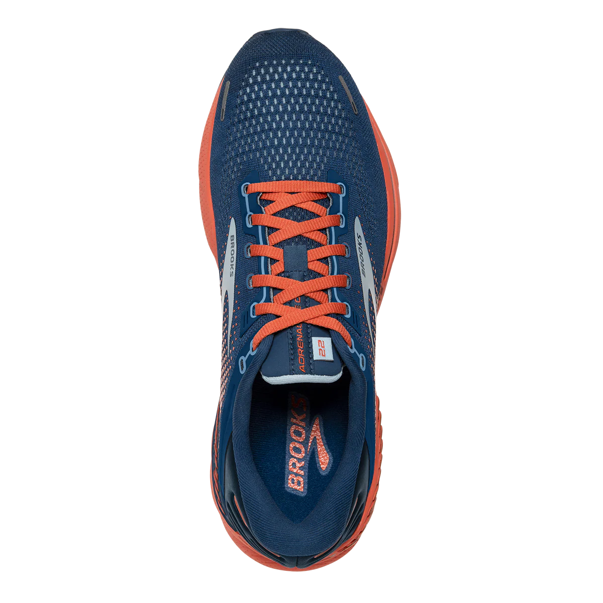 Brooks Adrenaline GTS 22 - Blue - Lite Blue - Orange - Image 3