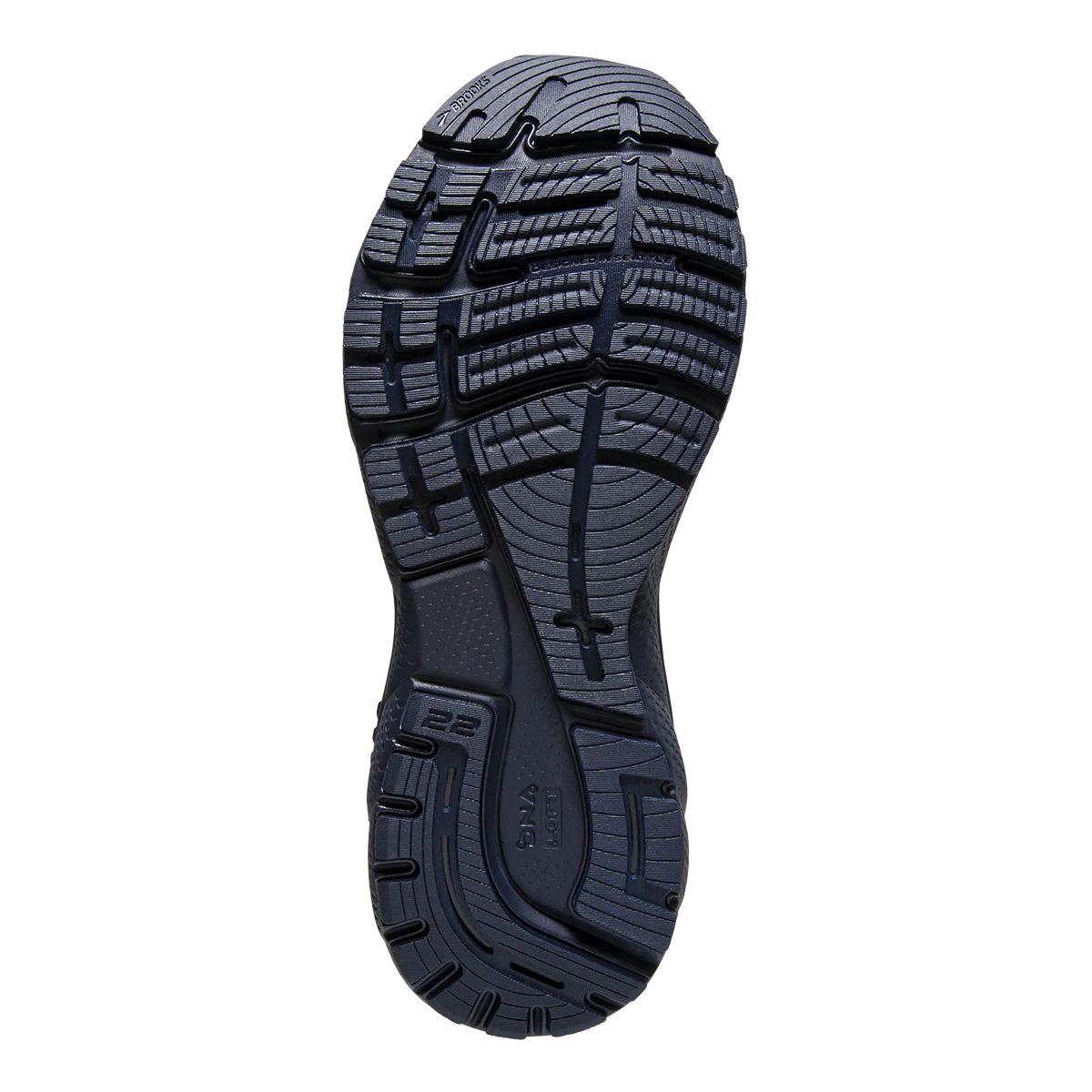 Brooks Adrenaline GTS 22 - Peacoat - Grey - Sunflower - Image 4