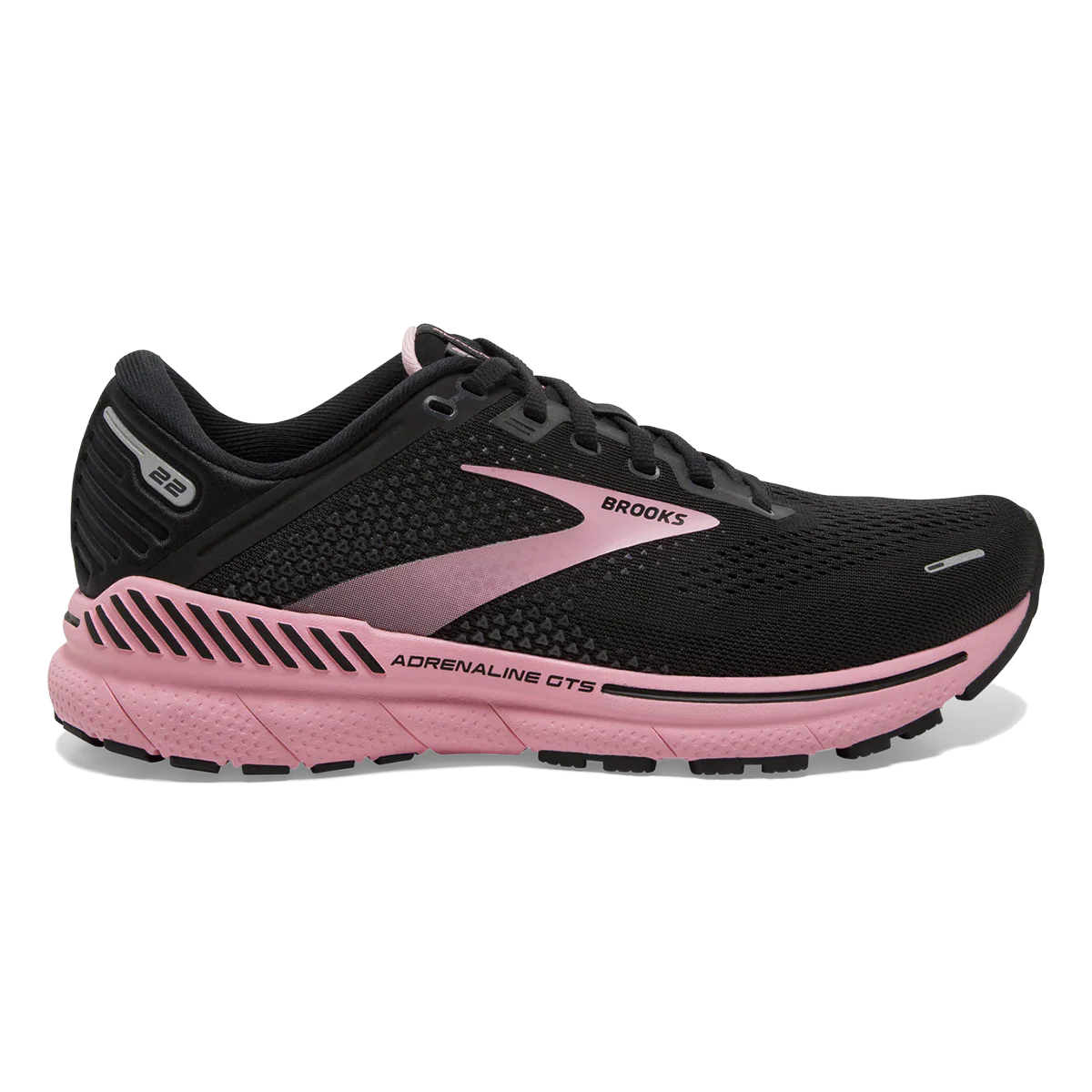 Brooks Adrenaline GTS 22 - Black - Dianthus - Silver