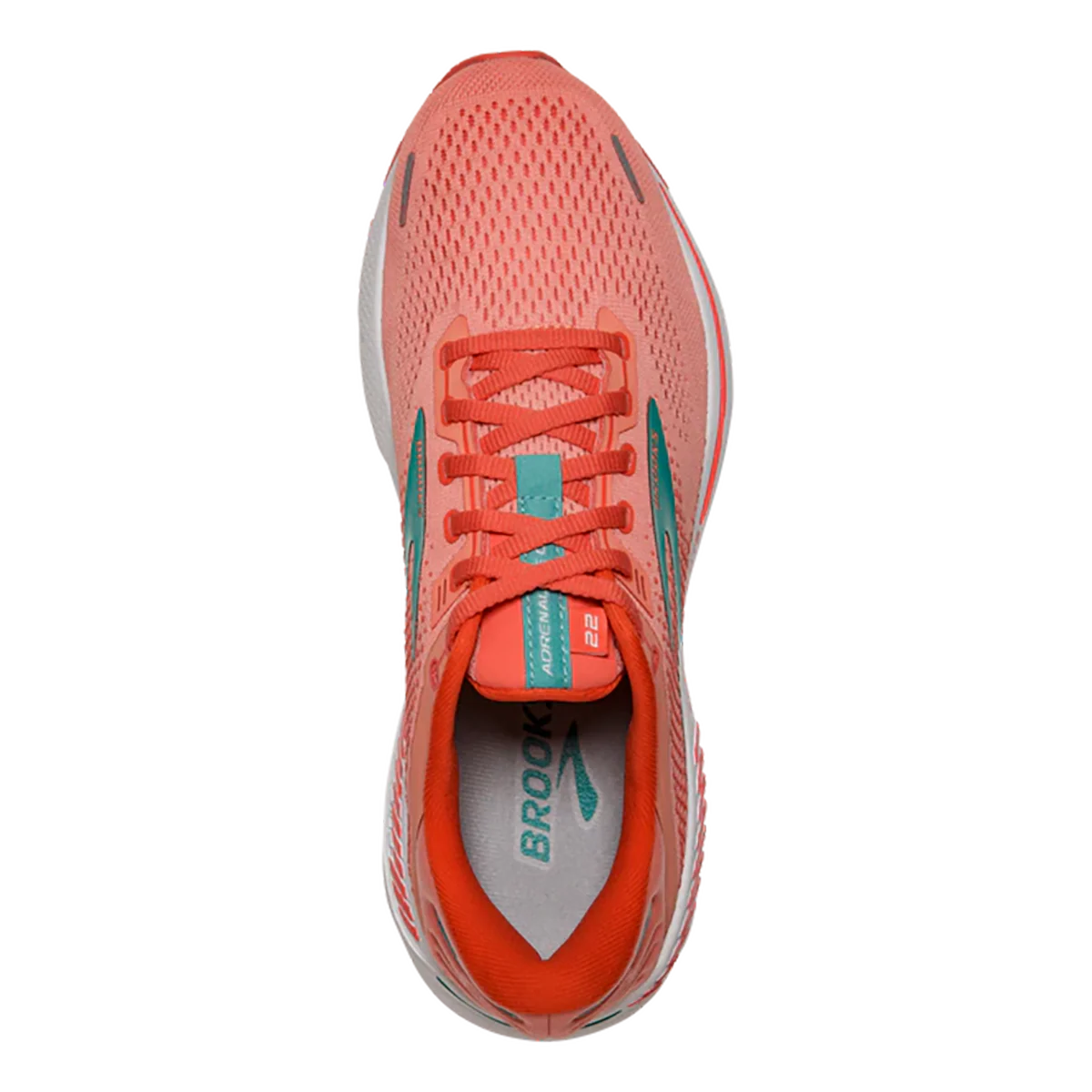 Brooks Adrenaline GTS 22 - Coral - Latigo Bay - White - Image 3