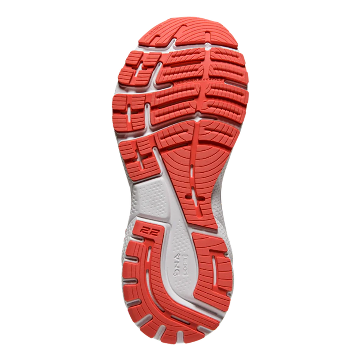 Brooks Adrenaline GTS 22 - Coral - Latigo Bay - White - Image 4