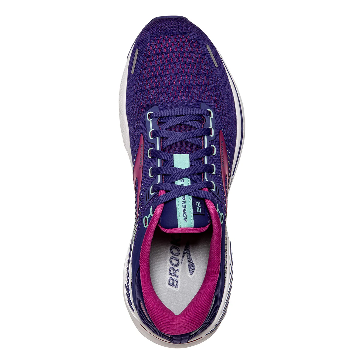 Brooks Adrenaline GTS 22 - Navy - Yucca - Pink - Image 3