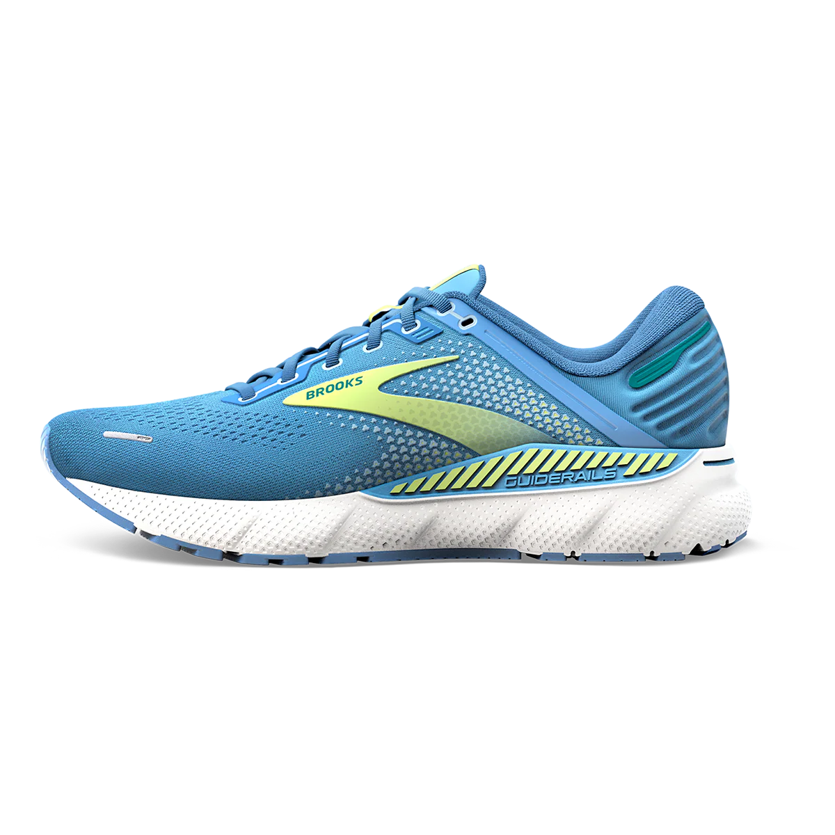 Brooks Adrenaline GTS 22 - Silver Lake Blue - Green - White - Image 2