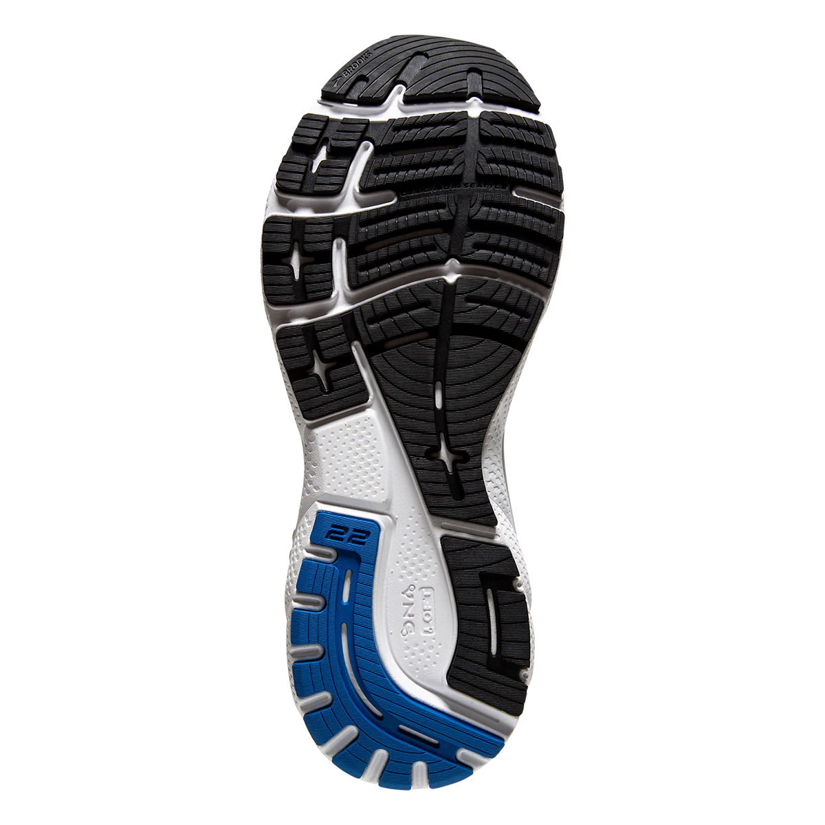 Brooks Adrenaline GTS 22 - White - Black - Blue - Image 4