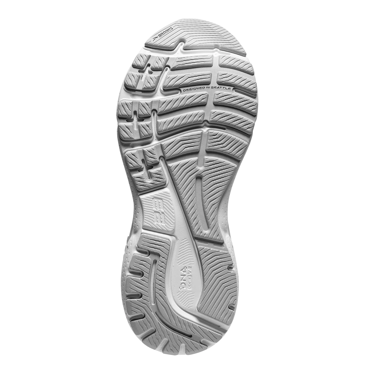 Brooks Adrenaline GTS 23 - White - Oyster - Silver - Image 4