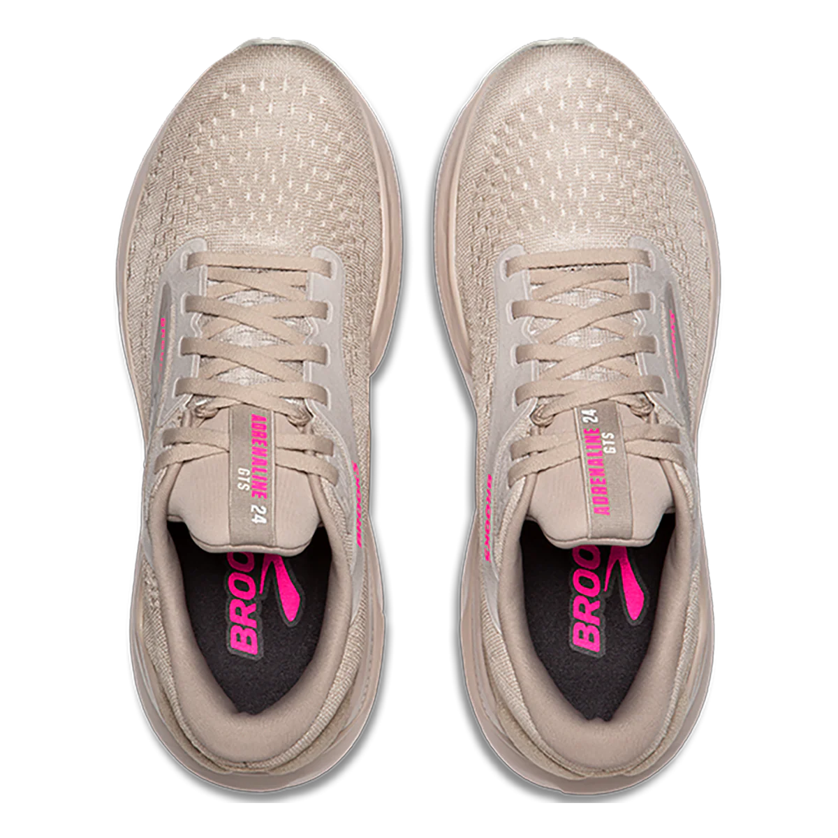 Brooks Adrenaline GTS 24 Chateau Grey - Coconut - Pink - Image 3