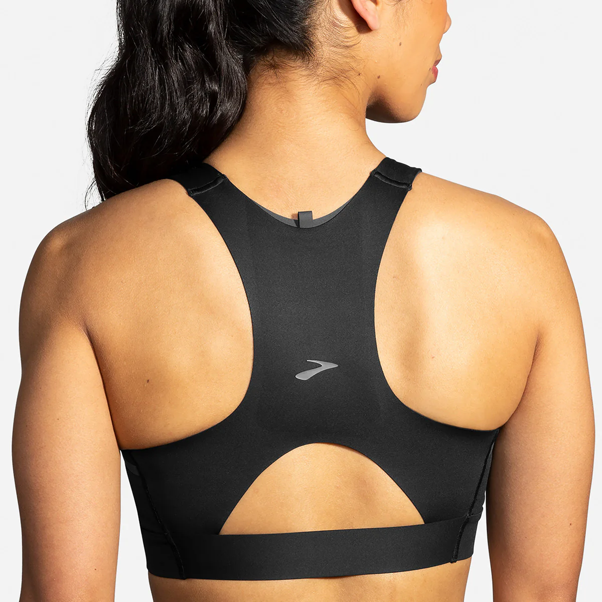 Brooks Drive 3 Pocket Run Bra - Black - Image 3