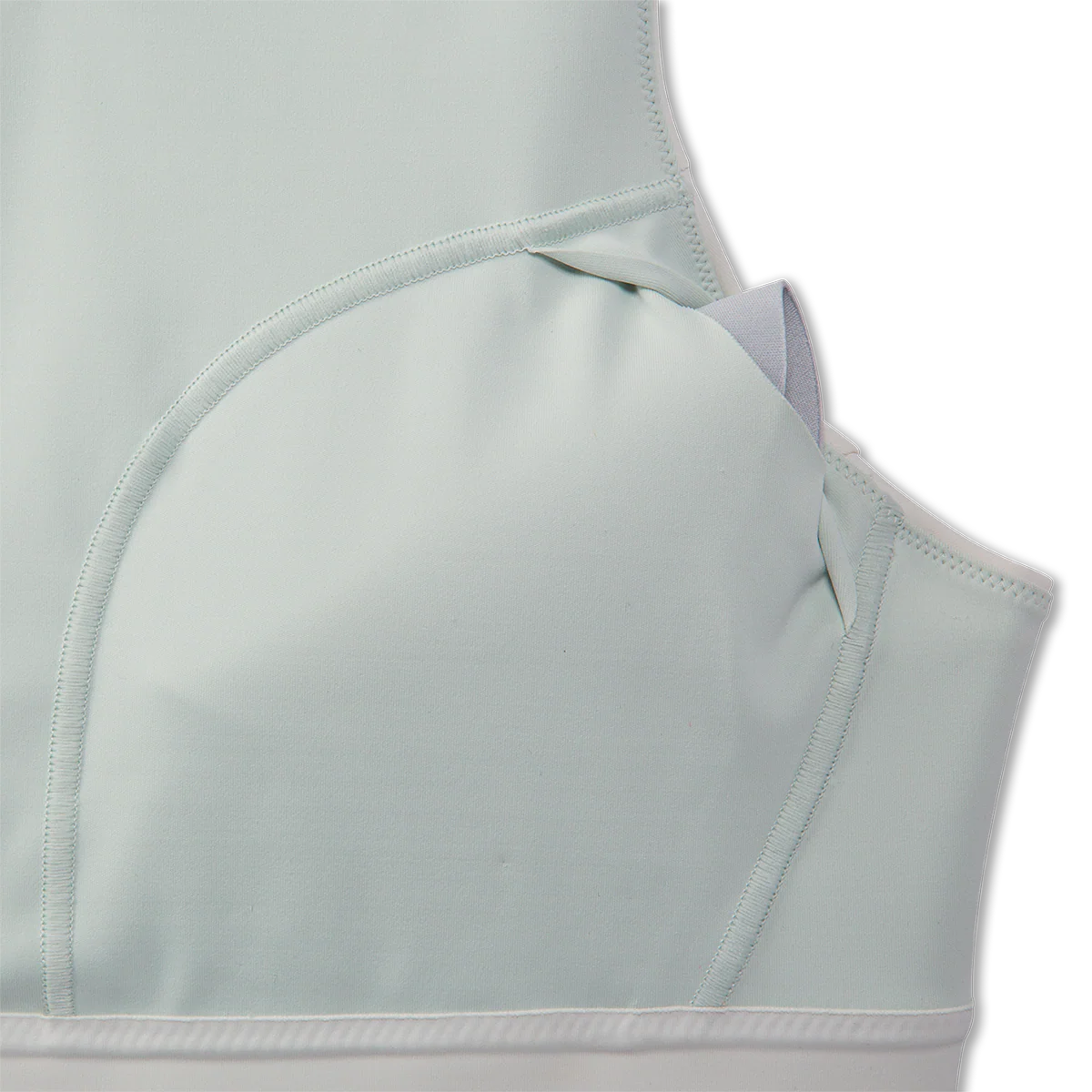 Brooks Drive 3 Pocket Run Bra - Mint Mix - Image 4
