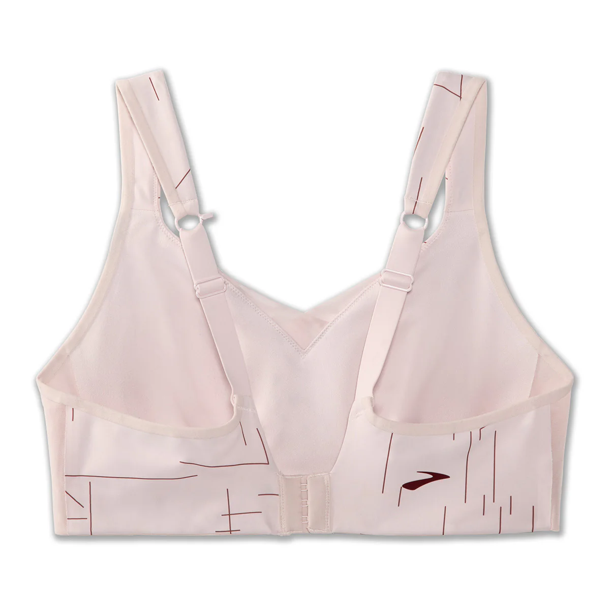 Brooks Drive Convertible Run Bra - Rosewater Geo Print - Image 4